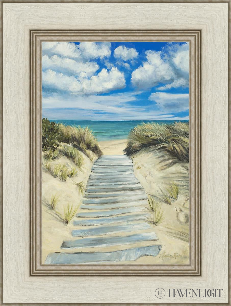 Enjoy The Beauty On Your Broken Path Seashore Open Edition Canvas / 12 X 18 Ivory 1/2 24 Art