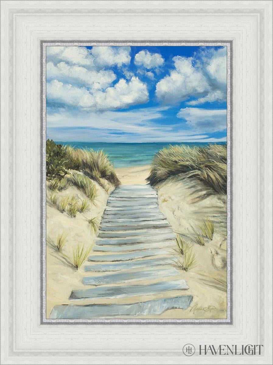 Enjoy The Beauty On Your Broken Path Seashore Open Edition Canvas / 12 X 18 White 17 3/4 23 Art