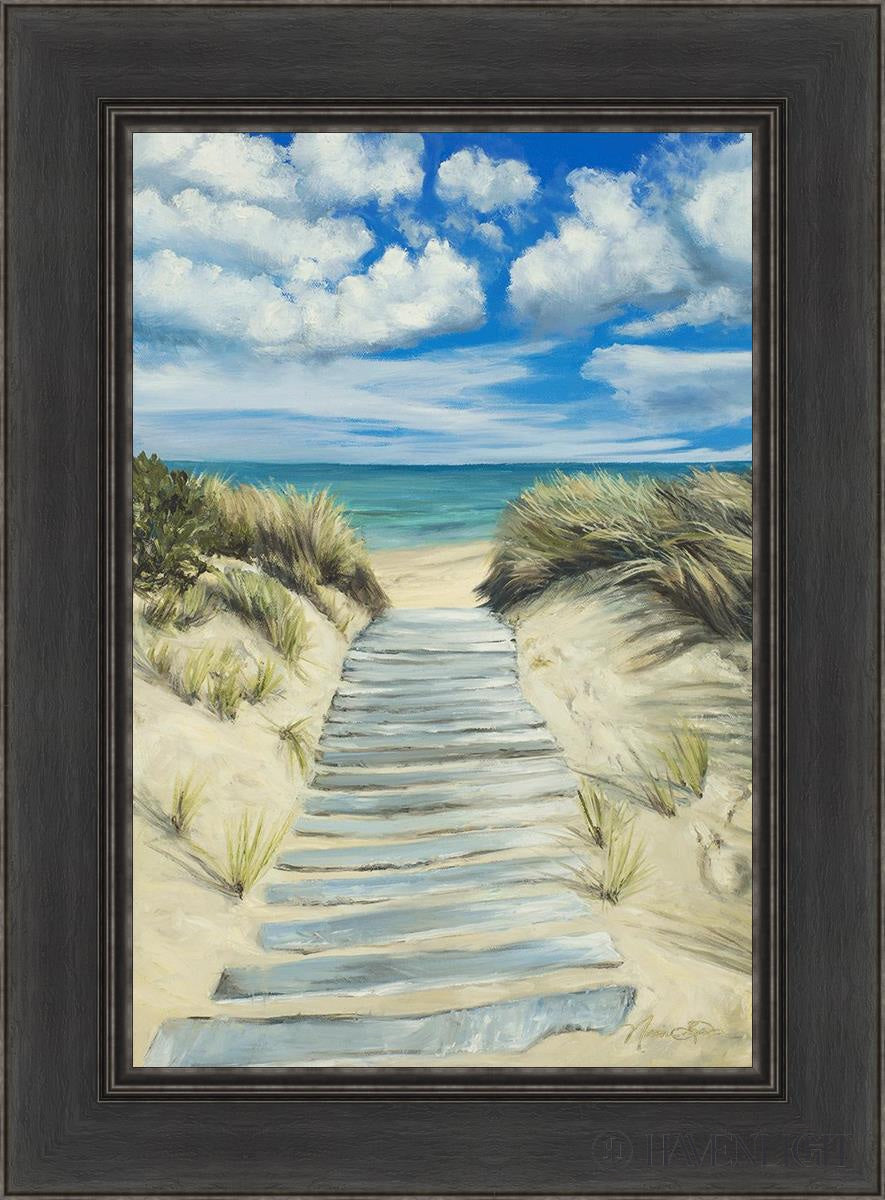 Enjoy The Beauty On Your Broken Path Seashore Open Edition Canvas / 16 X 24 Black 22 1/2 30 Art