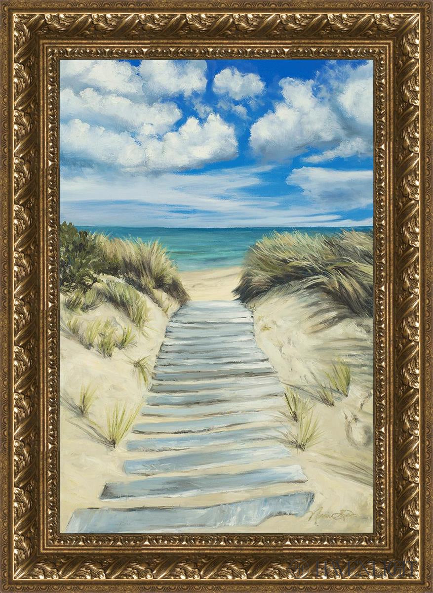 Enjoy The Beauty On Your Broken Path Seashore Open Edition Canvas / 16 X 24 Gold 21 3/4 29 Art