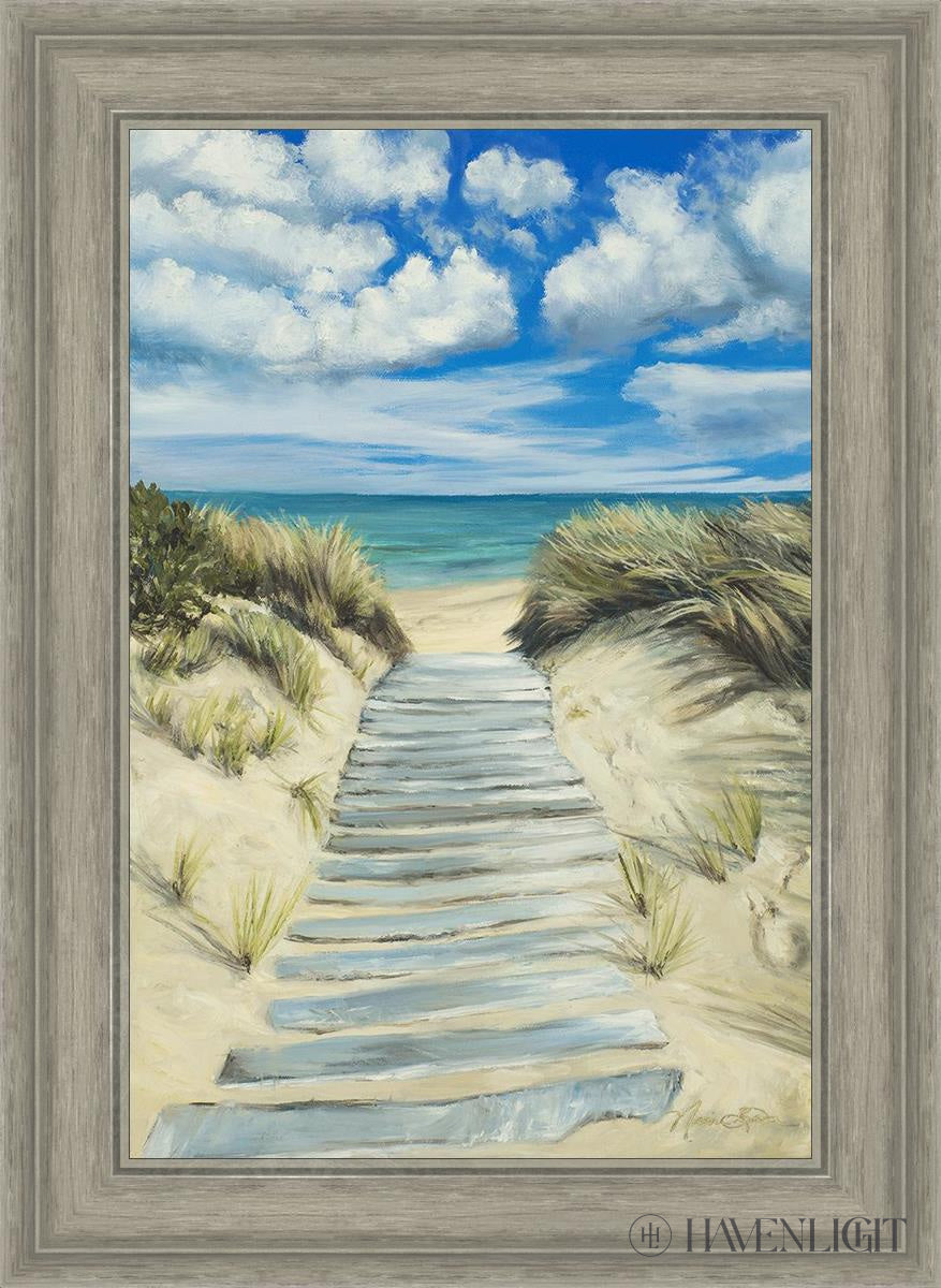 Enjoy The Beauty On Your Broken Path Seashore Open Edition Canvas / 16 X 24 Gray 21 3/4 29 Art