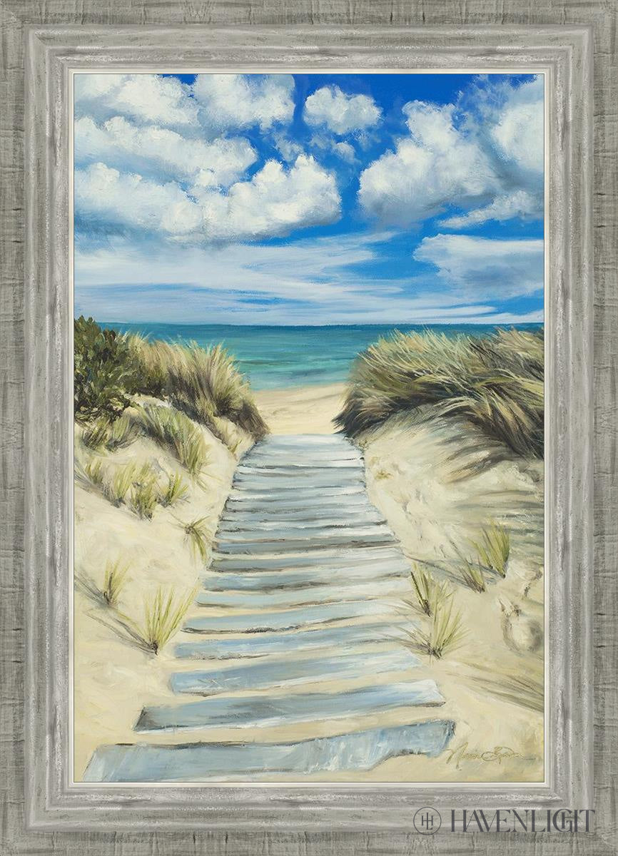 Enjoy The Beauty On Your Broken Path Seashore Open Edition Canvas / 16 X 24 Silver 20 3/4 28 Art