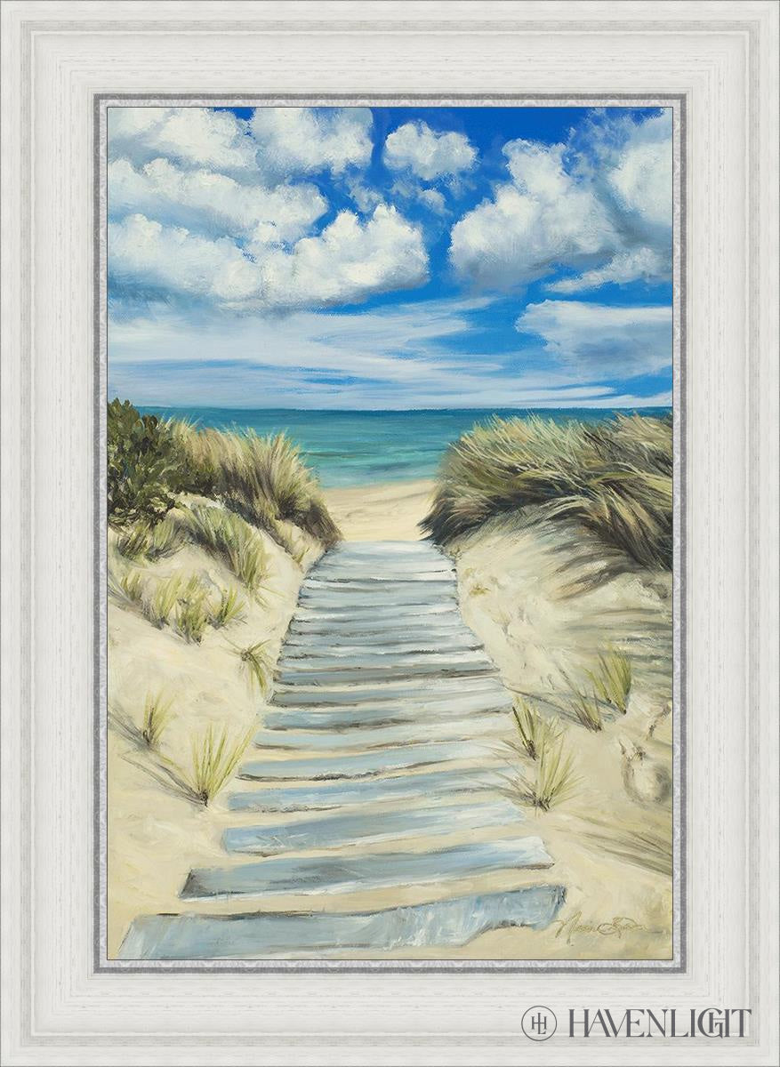 Enjoy The Beauty On Your Broken Path Seashore Open Edition Canvas / 16 X 24 White 21 3/4 29 Art
