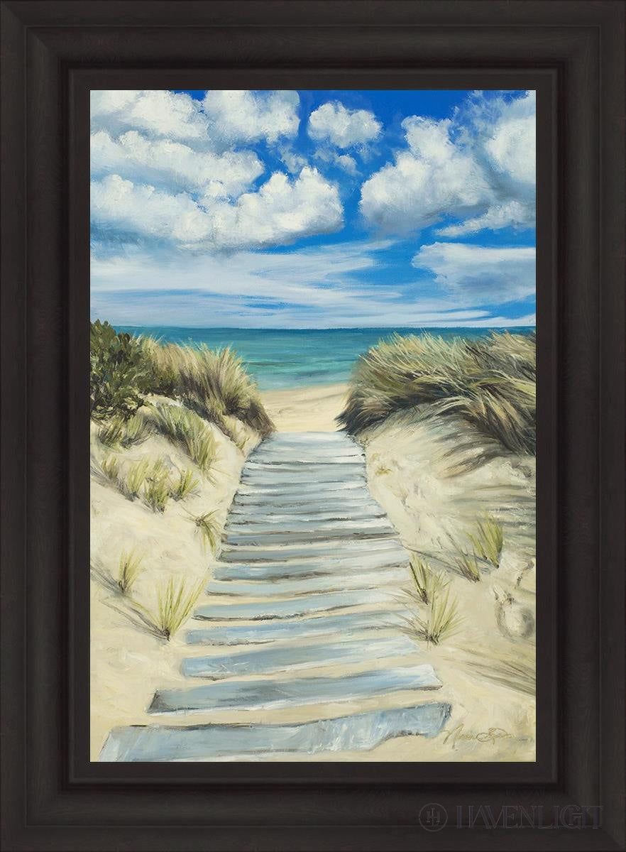 Enjoy The Beauty On Your Broken Path Seashore Open Edition Canvas / 20 X 30 Brown 27 3/4 37 Art