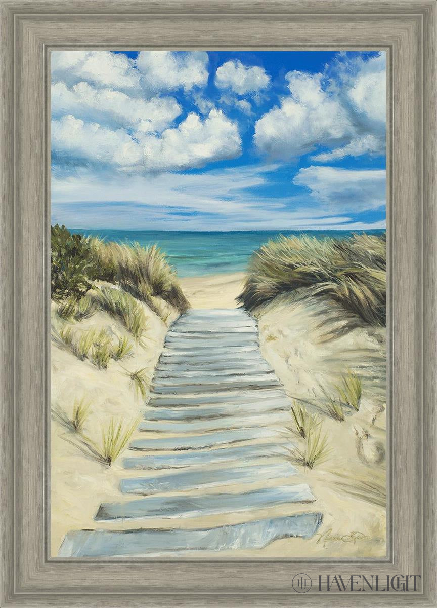 Enjoy The Beauty On Your Broken Path Seashore Open Edition Canvas / 20 X 30 Gray 25 3/4 35 Art