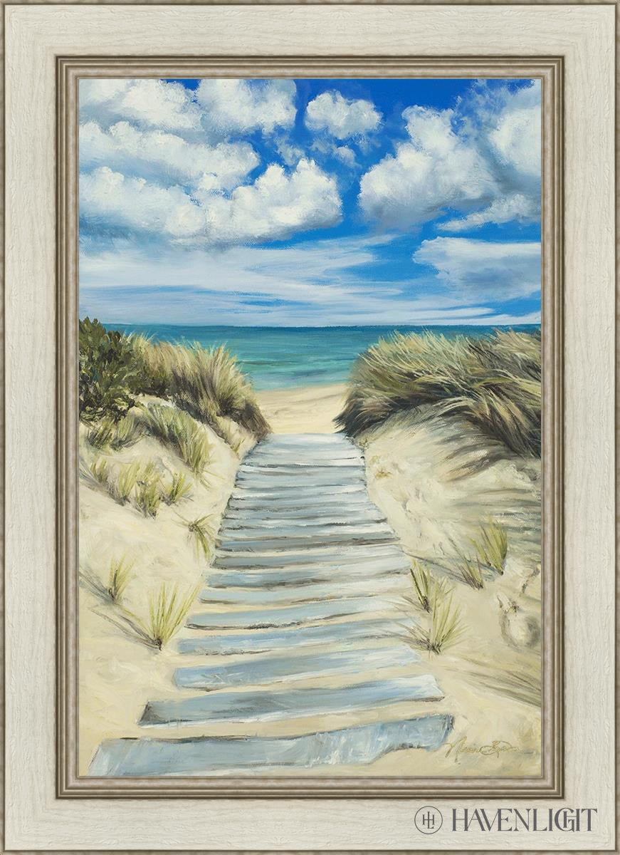 Enjoy The Beauty On Your Broken Path Seashore Open Edition Canvas / 20 X 30 Ivory 26 1/2 36 Art