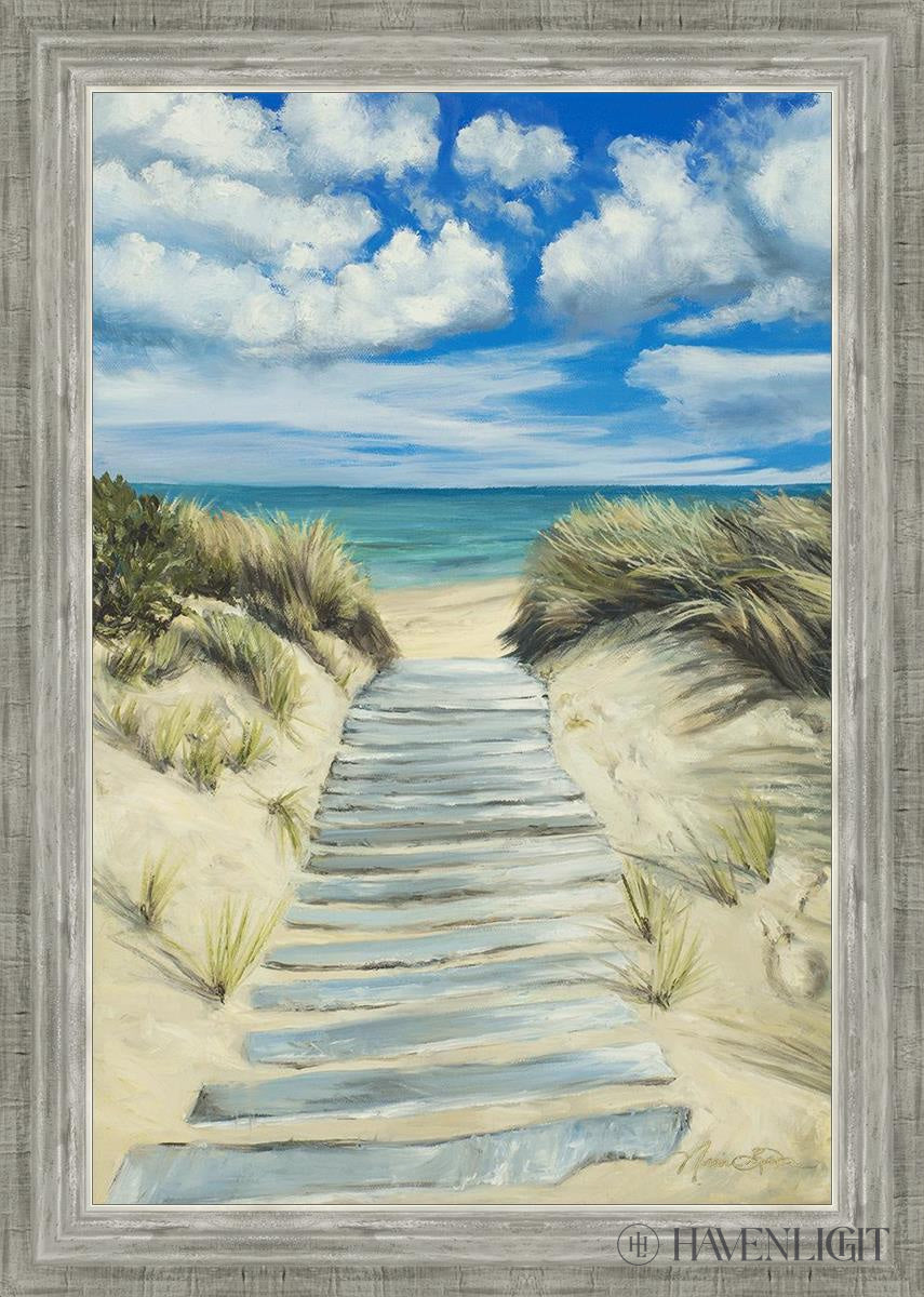 Enjoy The Beauty On Your Broken Path Seashore Open Edition Canvas / 20 X 30 Silver 24 3/4 34 Art