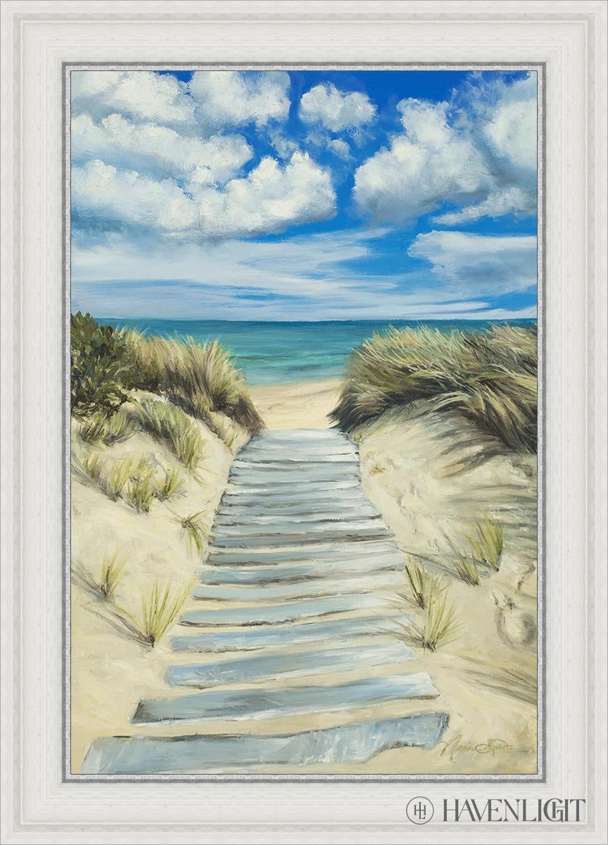 Enjoy The Beauty On Your Broken Path Seashore Open Edition Canvas / 20 X 30 White 25 3/4 35 Art