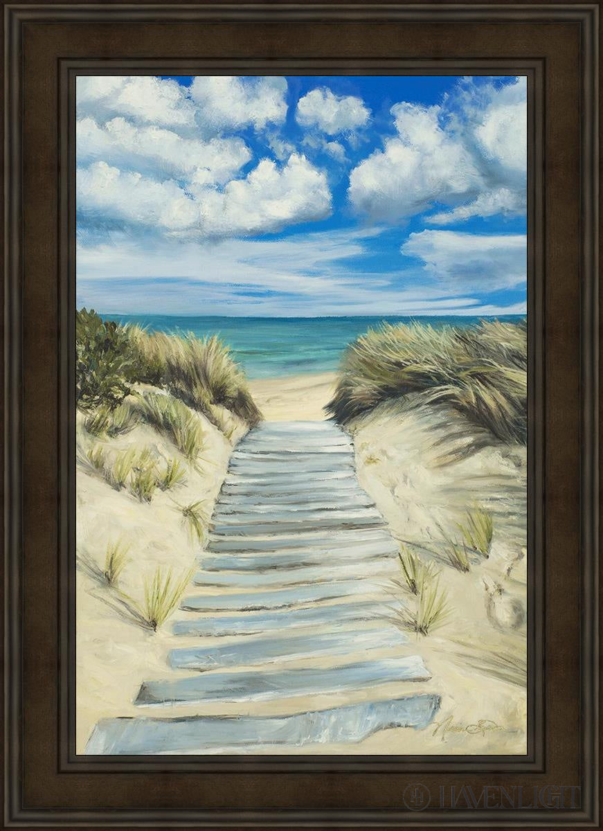 Enjoy The Beauty On Your Broken Path Seashore Open Edition Canvas / 24 X 36 Brown 31 3/4 43 Art