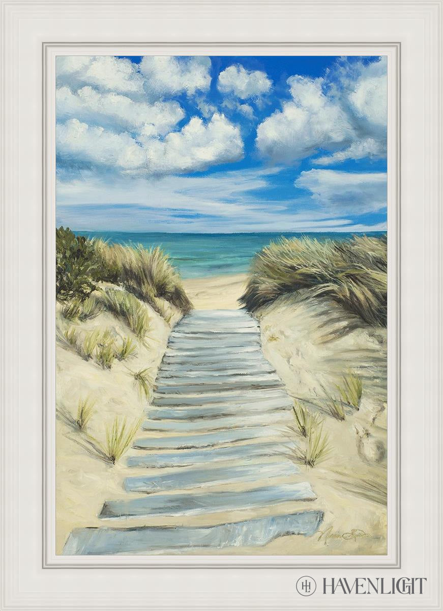 Enjoy The Beauty On Your Broken Path Seashore Open Edition Canvas / 24 X 36 White 31 3/4 43 Art