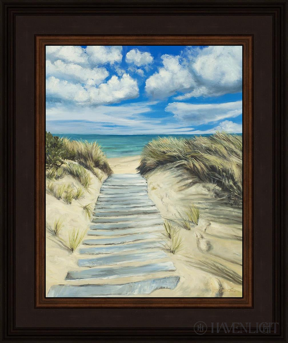 Enjoy The Beauty On Your Broken Path Seashore Open Edition Print / 11 X 14 Brown 15 3/4 18 Art