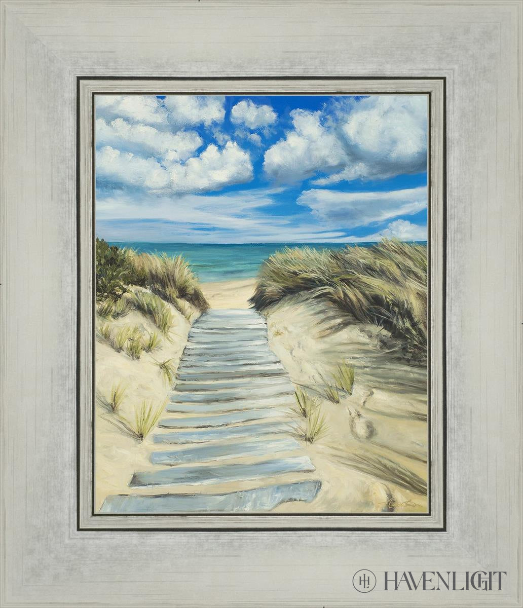 Enjoy The Beauty On Your Broken Path Seashore Open Edition Print / 8 X 10 Silver 12 1/4 14 Art