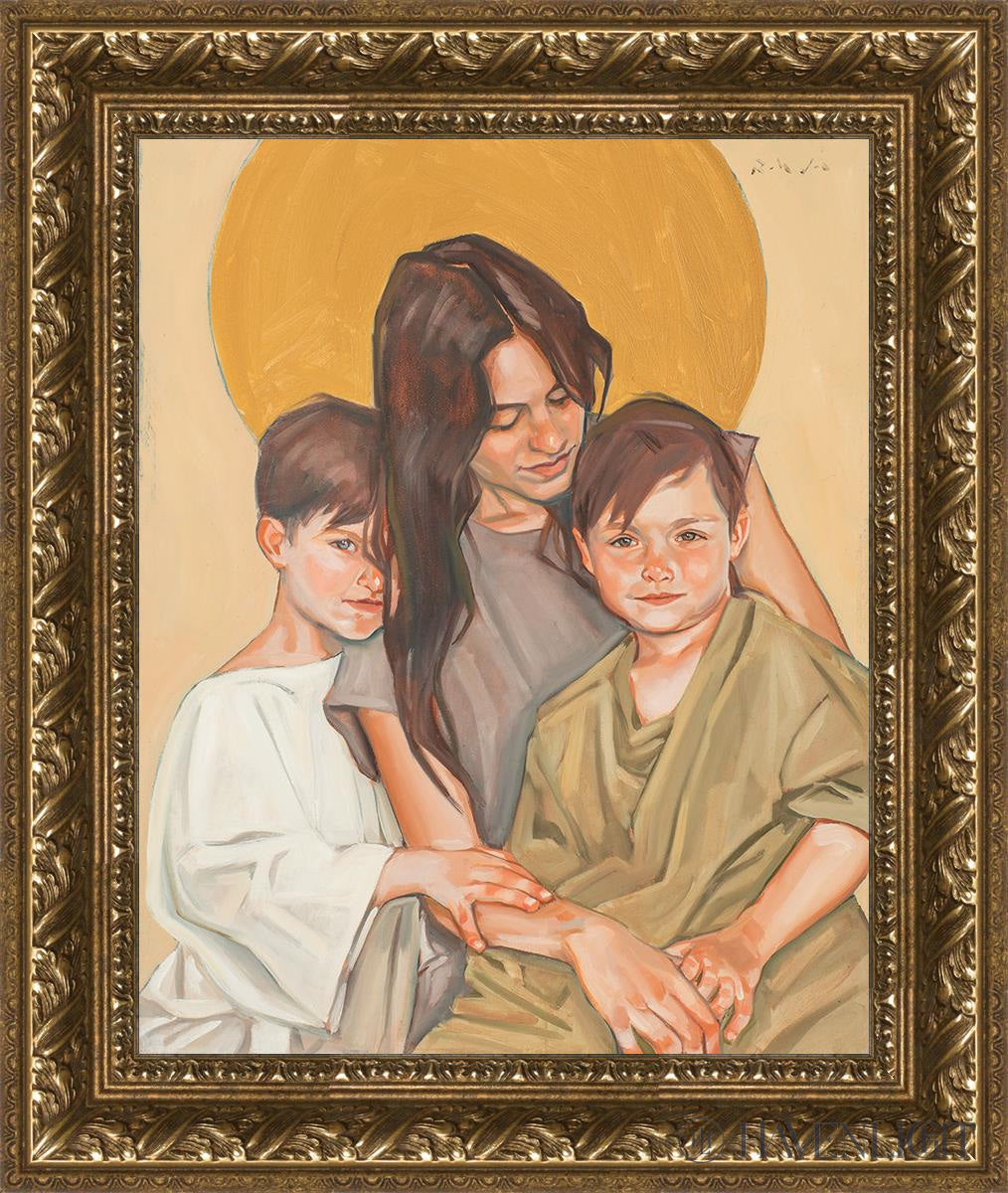 Eve And Her Sons Open Edition Canvas / 16 X 20 Gold 21 3/4 25 Art