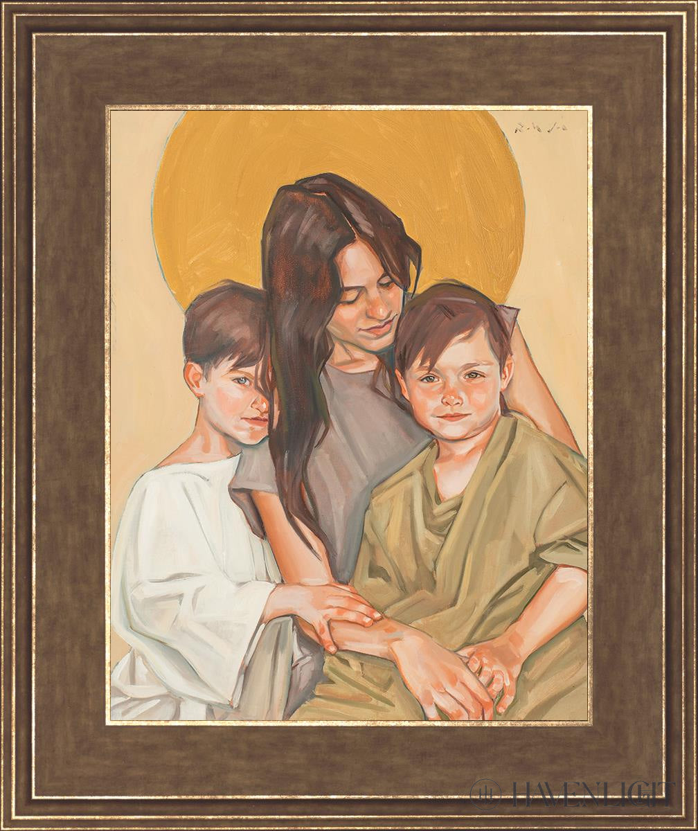 Eve And Her Sons Open Edition Print / 11 X 14 Gold 15 3/4 18 Art