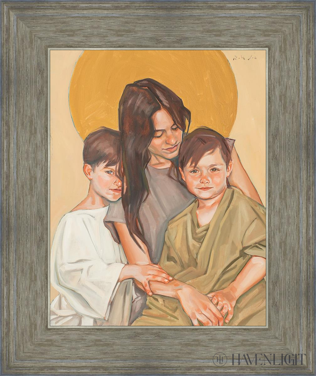 Eve And Her Sons Open Edition Print / 11 X 14 Gray 15 3/4 18 Art