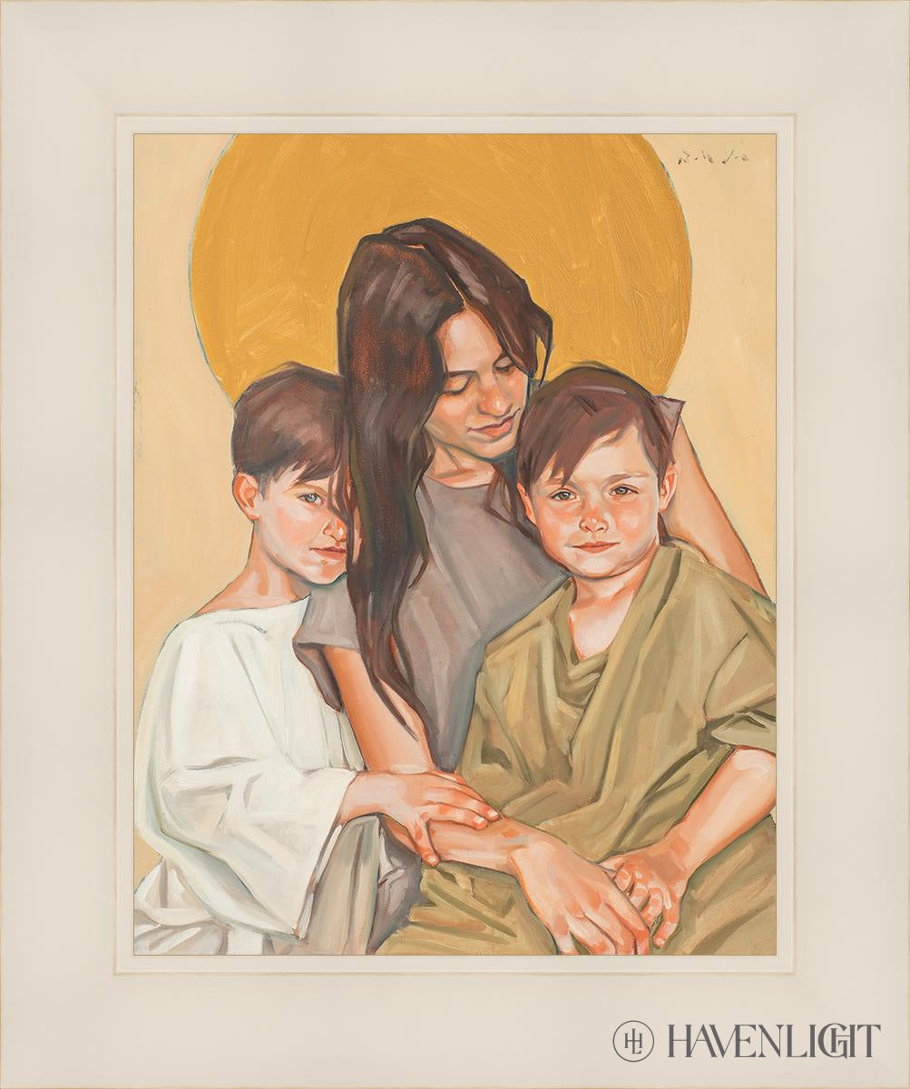 Eve And Her Sons Open Edition Print / 11 X 14 White 15 1/4 18 Art