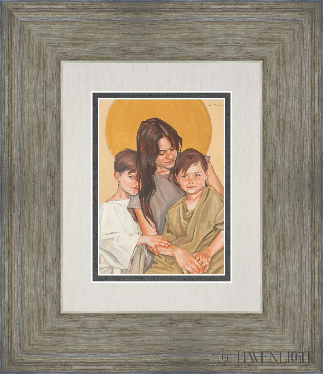 Eve And Her Sons Open Edition Print / 5 X 7 Gray 12 3/4 14 Art