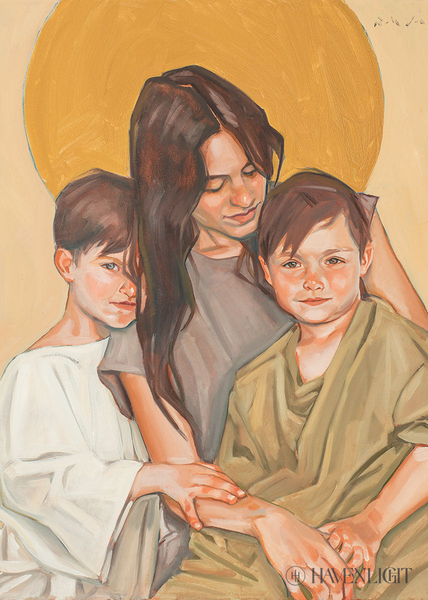 Eve And Her Sons Open Edition Print / 5 X 7 Only Art
