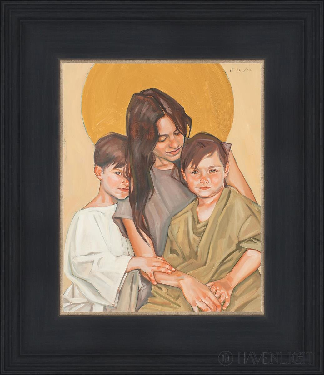Eve And Her Sons Open Edition Print / 8 X 10 Black 12 3/4 14 Art