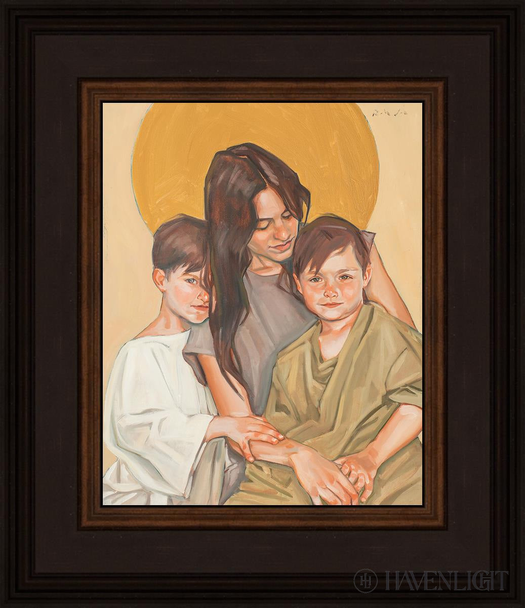 Eve And Her Sons Open Edition Print / 8 X 10 Brown 12 3/4 14 Art