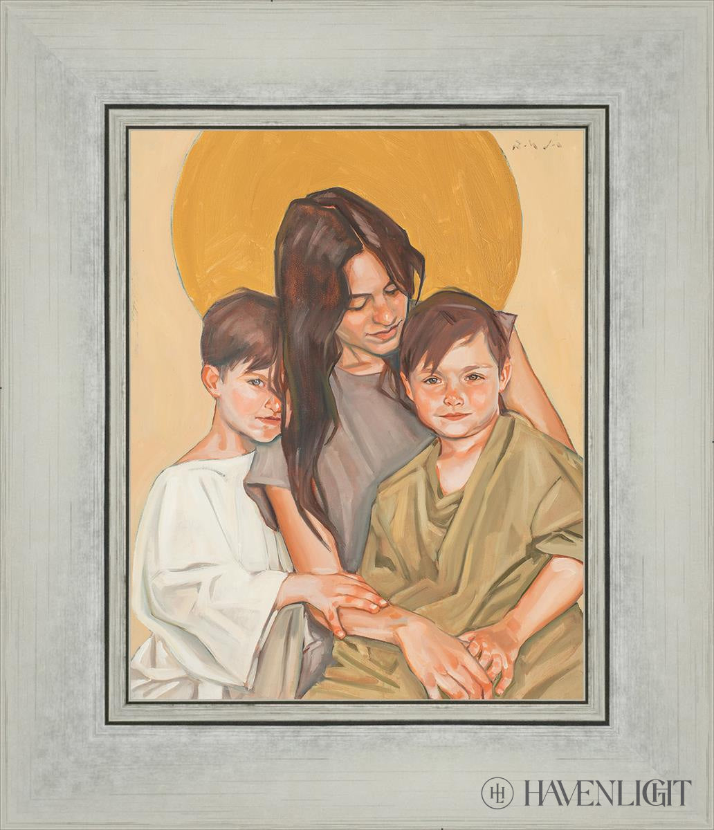Eve And Her Sons Open Edition Print / 8 X 10 Silver 12 1/4 14 Art