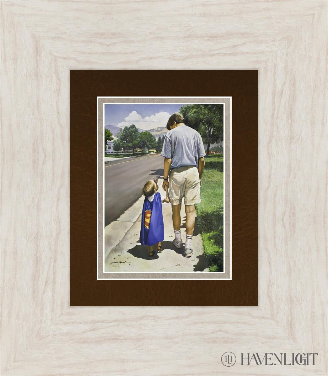Even Superman Needs A Dad Open Edition Print / 5 X 7 Ivory 13 1/2 15 Art