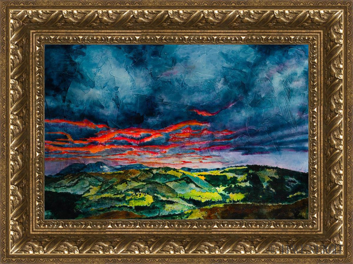 Fires Of Twilight Open Edition Canvas / 18 X 12 Gold 23 3/4 17 Art