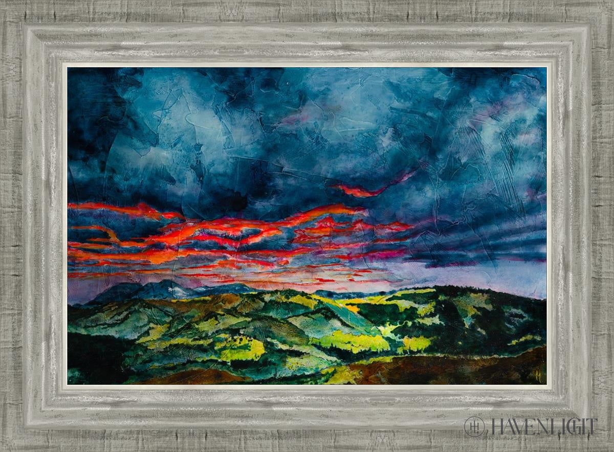 Fires Of Twilight Open Edition Canvas / 18 X 12 Silver 22 3/4 16 Art