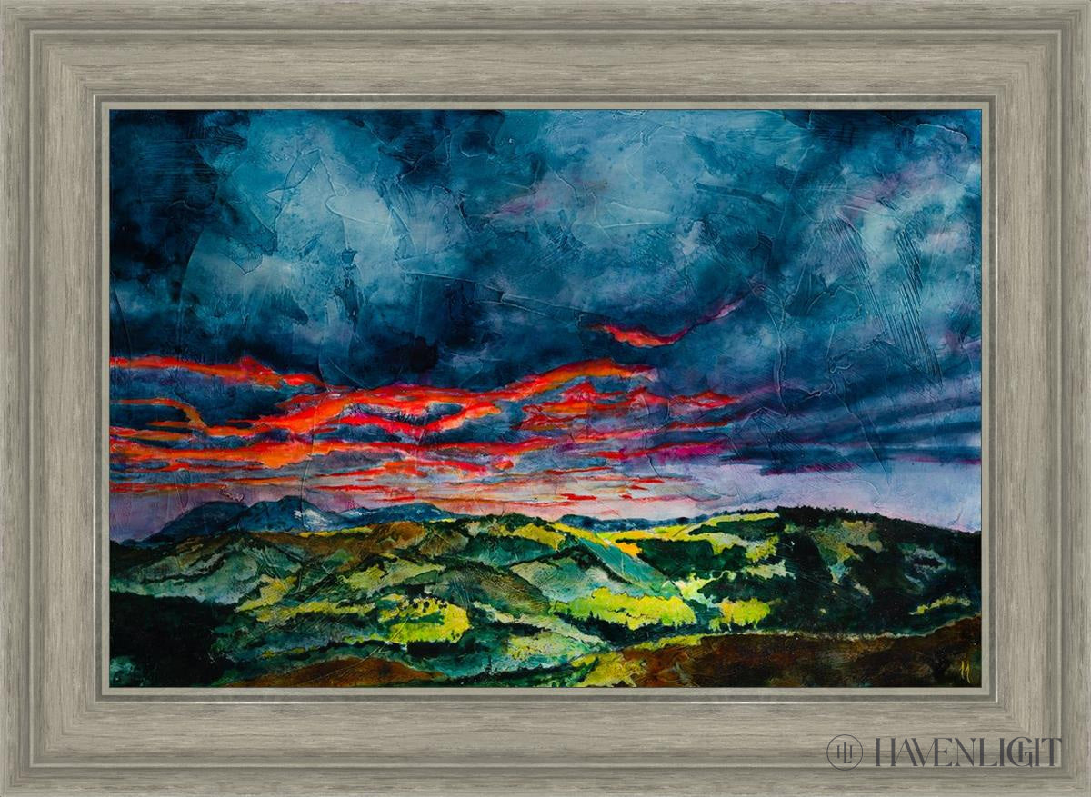 Fires Of Twilight Open Edition Canvas / 24 X 16 Gray 29 3/4 21 Art