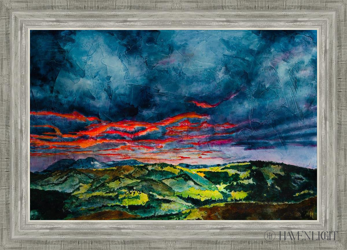 Fires Of Twilight Open Edition Canvas / 24 X 16 Silver 28 3/4 20 Art
