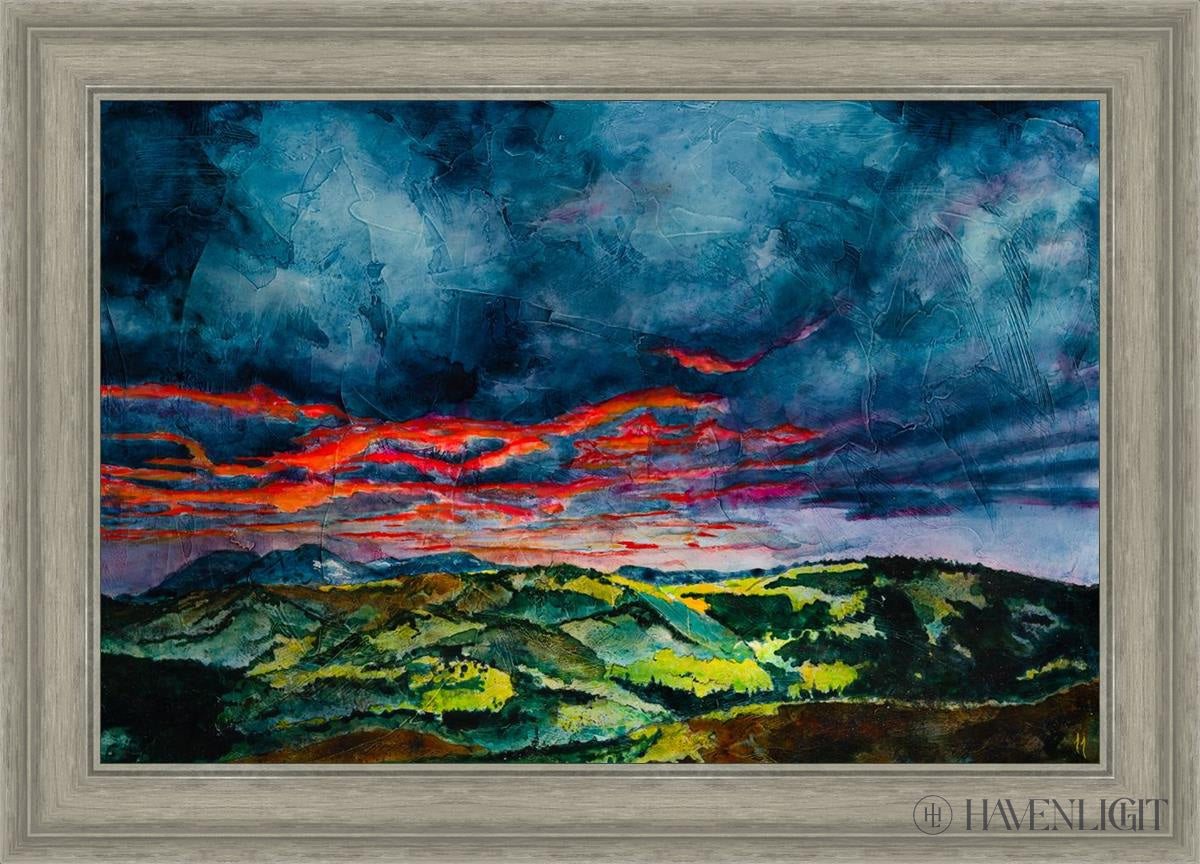 Fires Of Twilight Open Edition Canvas / 30 X 20 Gray 35 3/4 25 Art