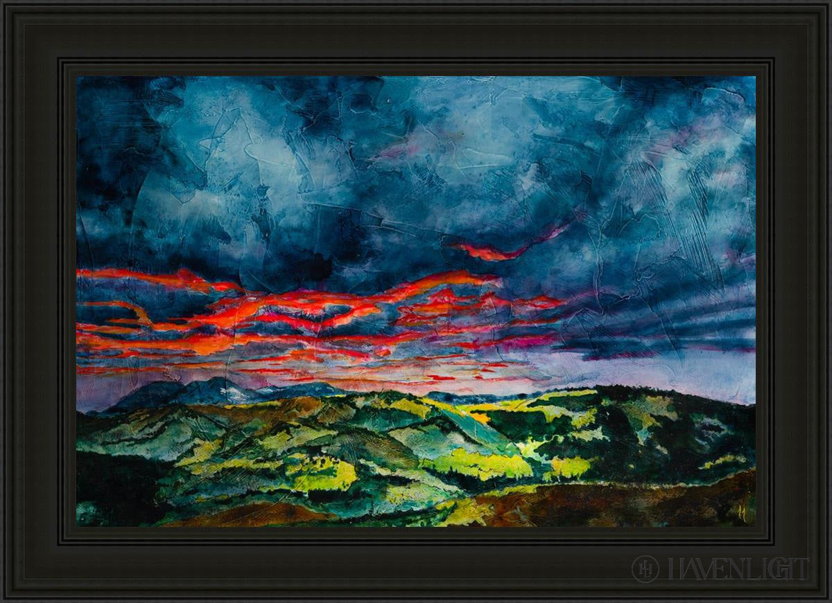 Fires Of Twilight Open Edition Canvas / 36 X 24 Black 43 3/4 31 Art