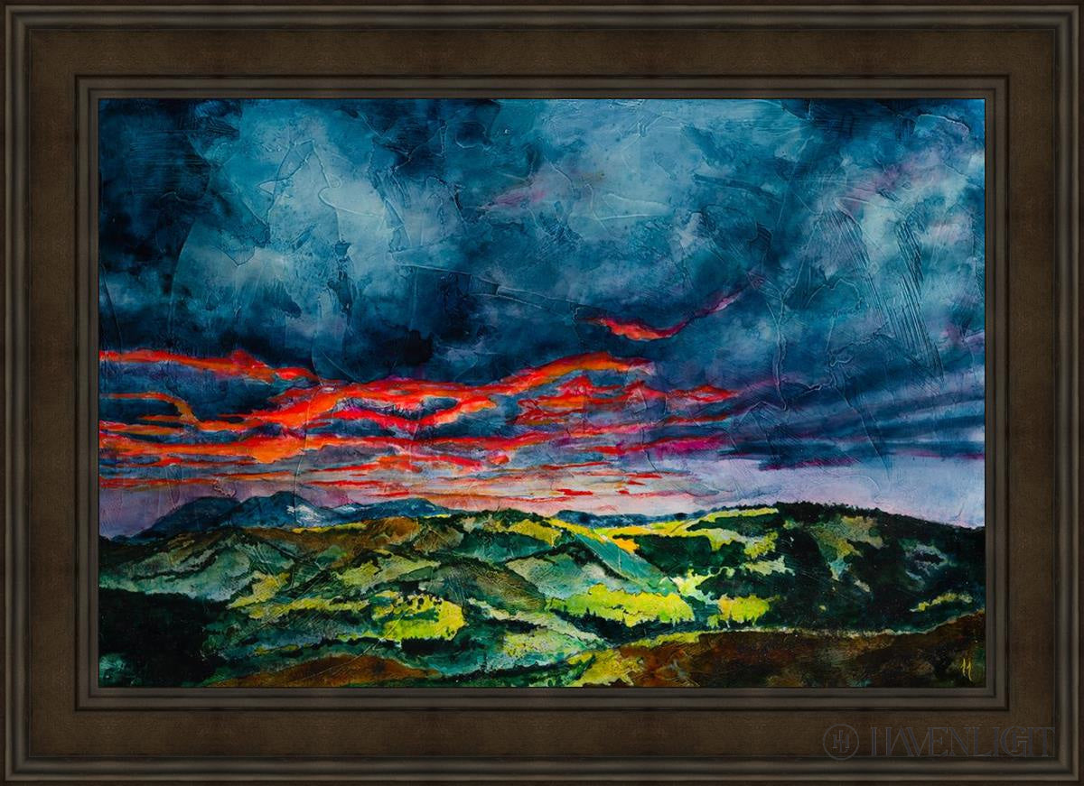 Fires Of Twilight Open Edition Canvas / 36 X 24 Brown 43 3/4 31 Art