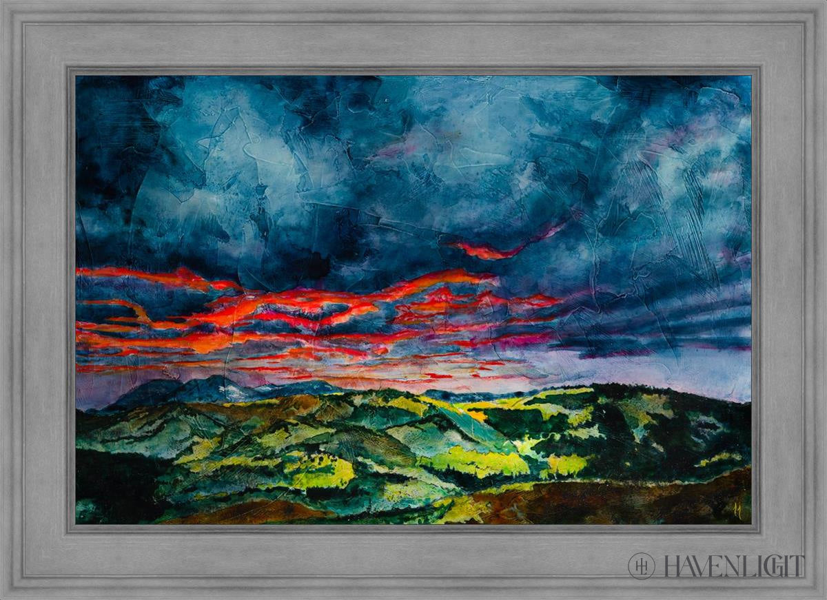 Fires Of Twilight Open Edition Canvas / 36 X 24 Gray 43 3/4 31 Art