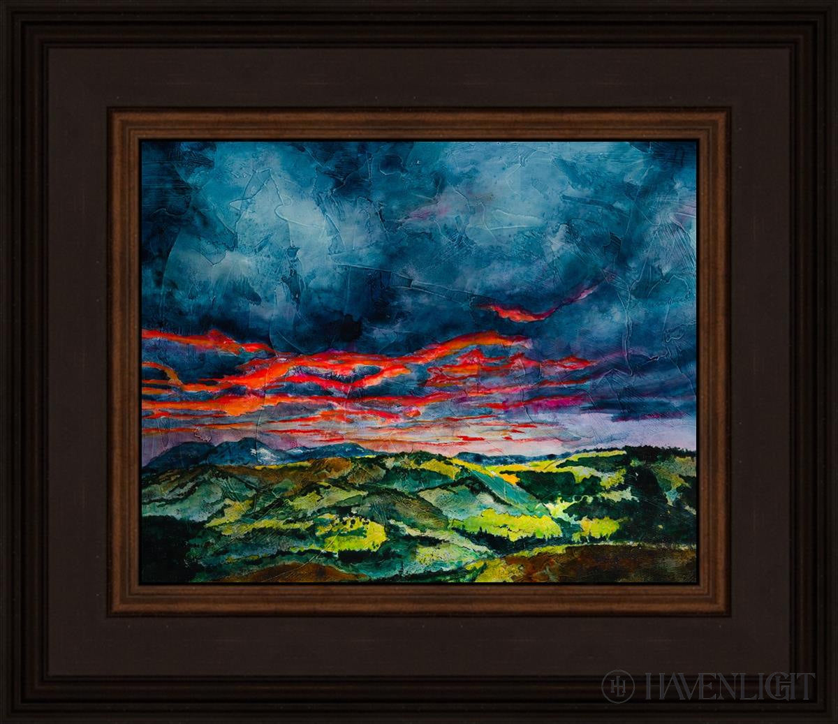 Fires Of Twilight Open Edition Print / 10 X 8 Brown 14 3/4 12 Art