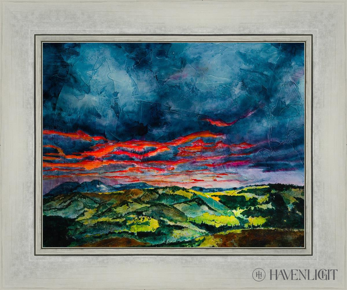 Fires Of Twilight Open Edition Print / 14 X 11 Silver 18 1/4 15 Art