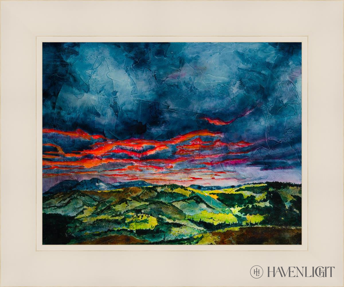 Fires Of Twilight Open Edition Print / 14 X 11 White 18 1/4 15 Art