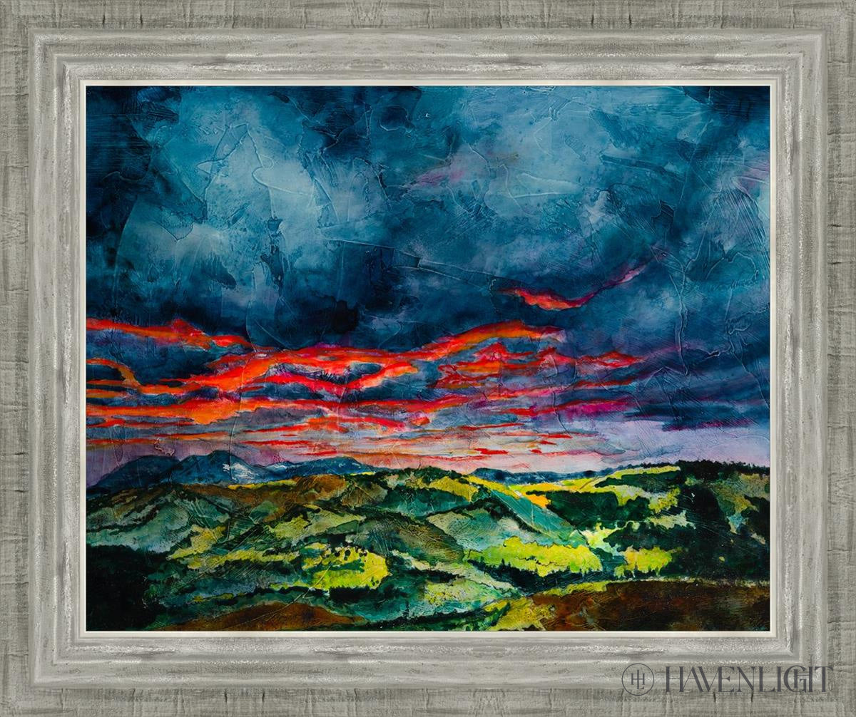 Fires Of Twilight Open Edition Print / 20 X 16 Silver 24 3/4 Art