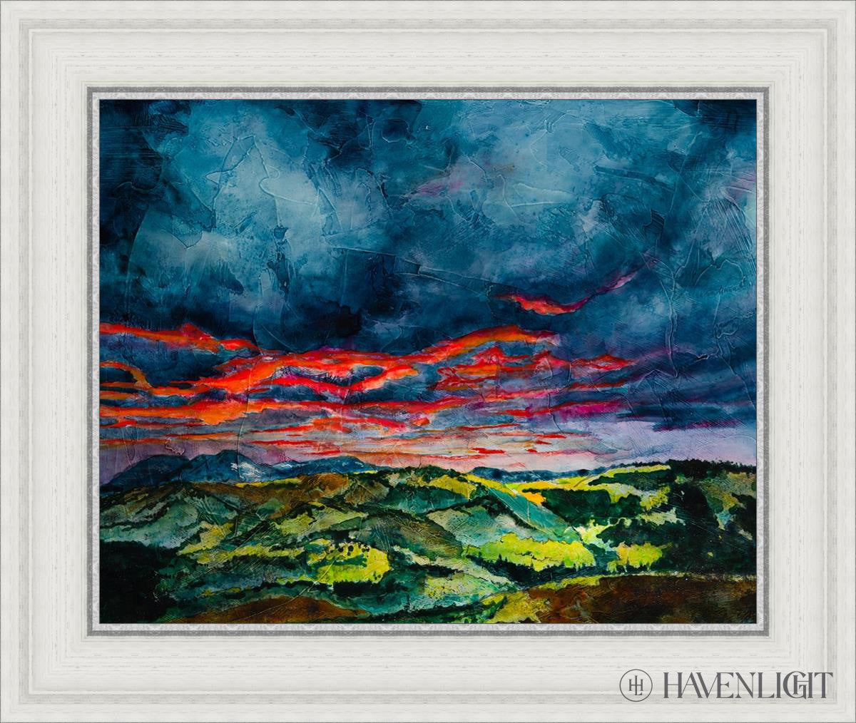 Fires Of Twilight Open Edition Print / 20 X 16 White 25 3/4 21 Art