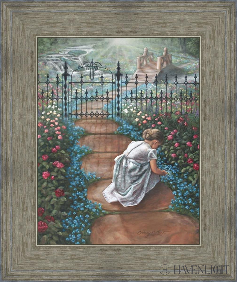 Forget Me Not Open Edition Canvas / 11 X 14 Gray 15 3/4 18 Art