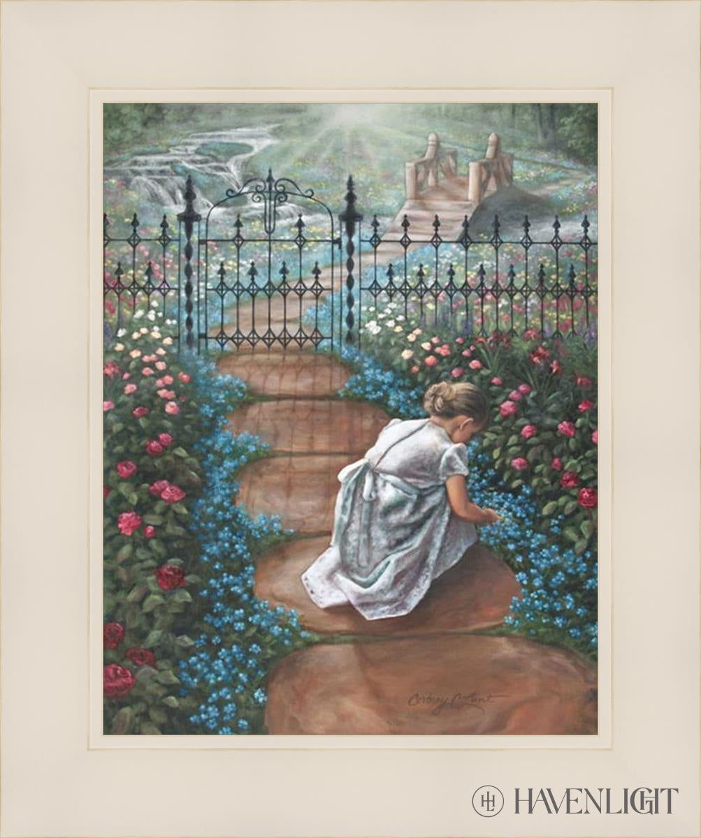 Forget Me Not Open Edition Canvas / 11 X 14 White 15 1/4 18 Art