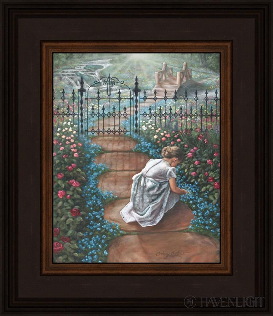 Forget Me Not Open Edition Canvas / 8 X 10 Brown 12 3/4 14 Art