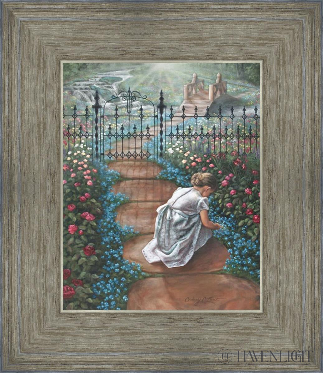 Forget Me Not Open Edition Canvas / 8 X 10 Gray 12 3/4 14 Art