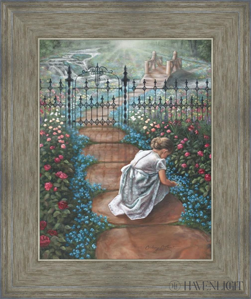 Forget Me Not Open Edition Print / 11 X 14 Gray 15 3/4 18 Art
