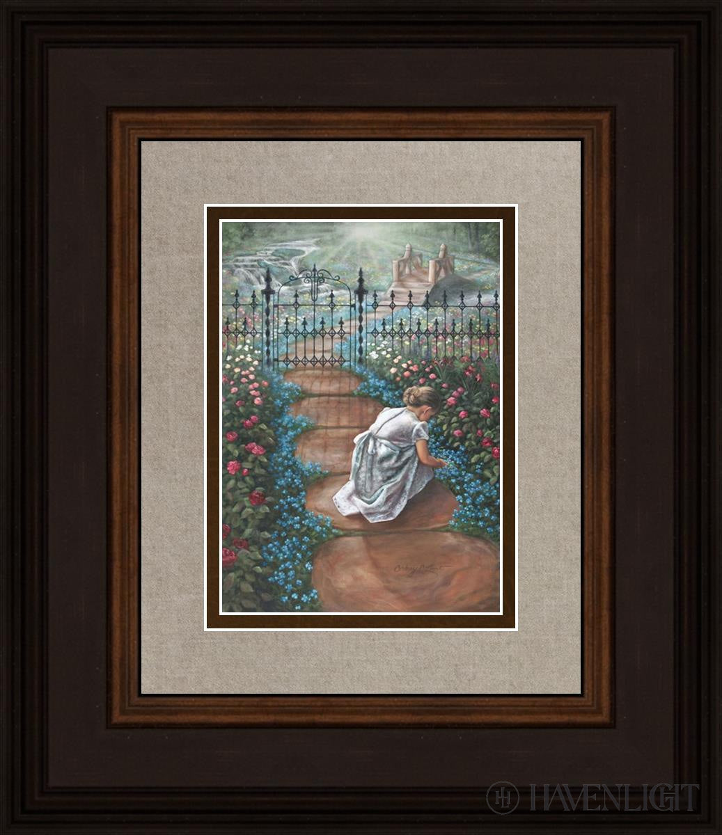Forget Me Not Open Edition Print / 5 X 7 Brown 12 3/4 14 Art
