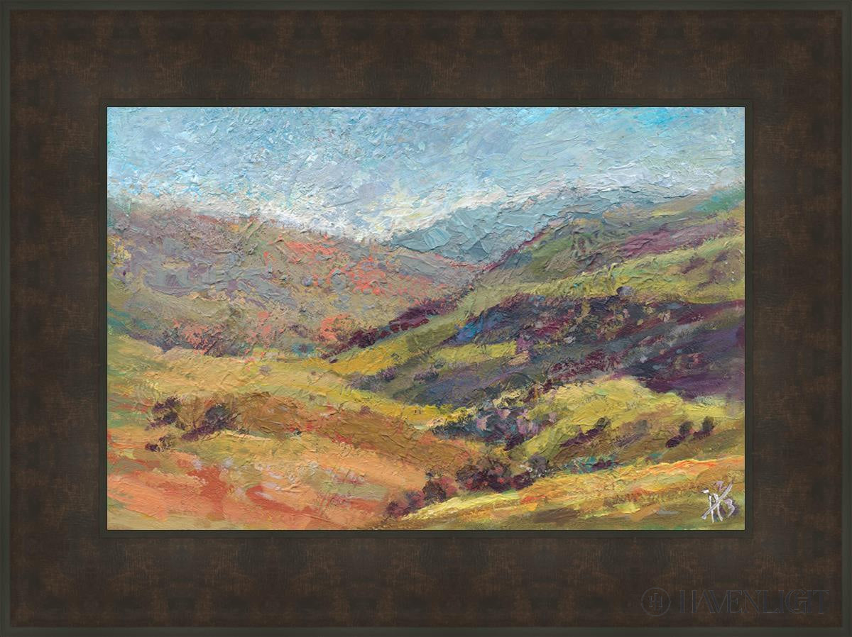 Galilee Open Edition Canvas / 24 X 16 Bronze Frame 31 3/4 23 Art