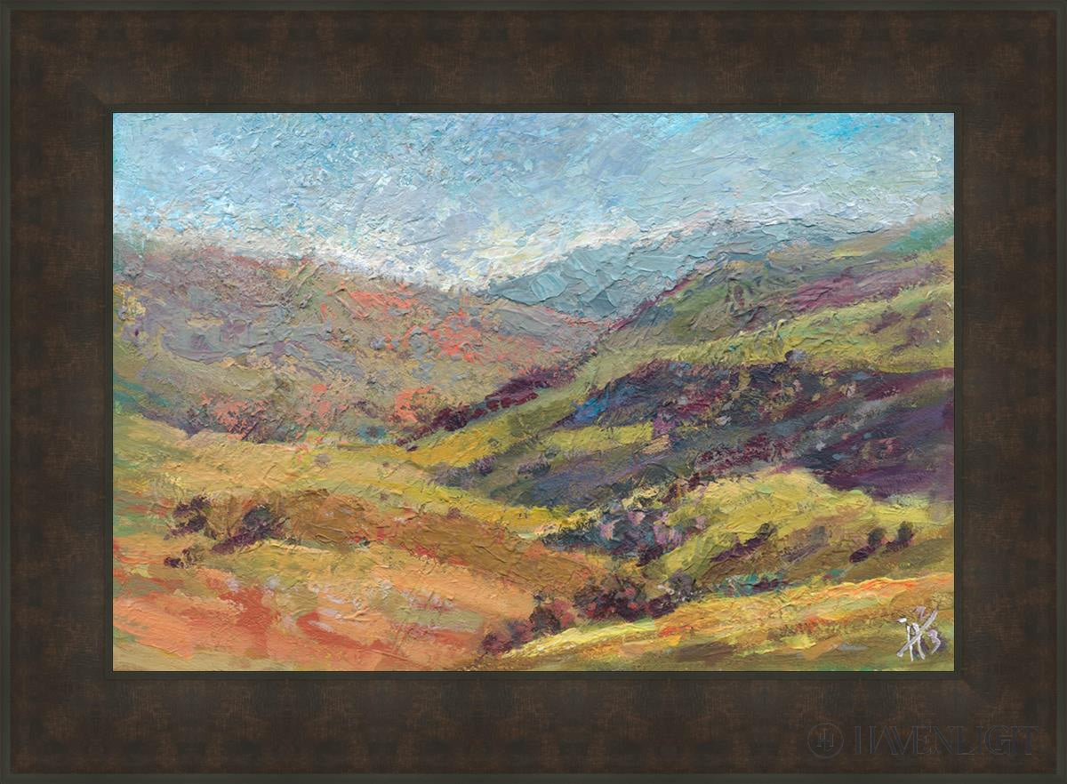 Galilee Open Edition Canvas / 30 X 20 Bronze Frame 37 3/4 27 Art