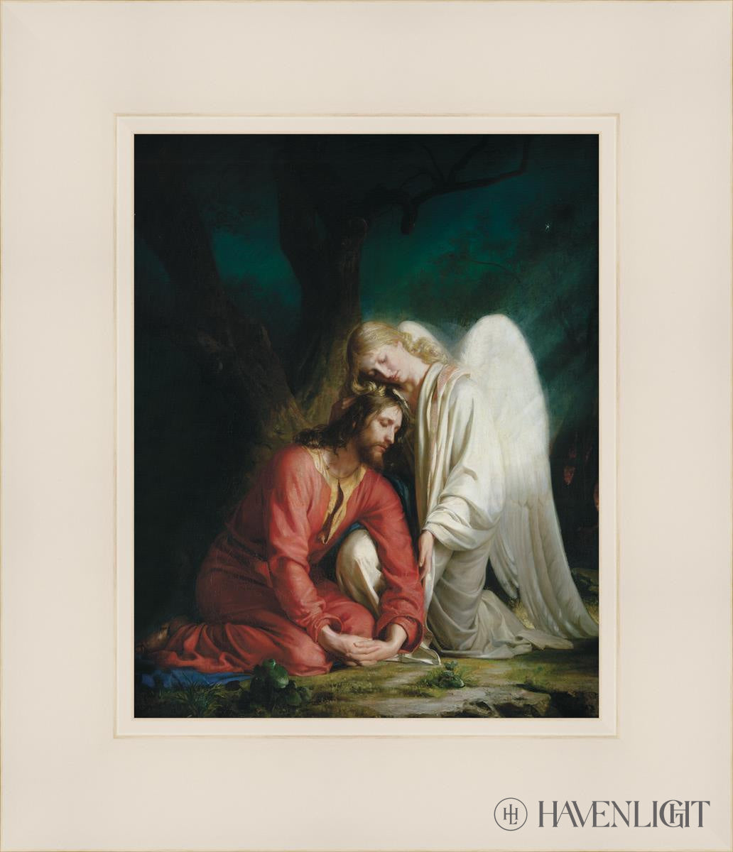 Gethsemane Altar Piece Open Edition Print / 8 X 10 White 12 1/4 14 Art