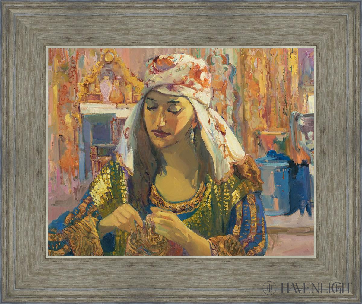 Gold Threads Open Edition Print / 14 X 11 Gray 18 3/4 15 Art