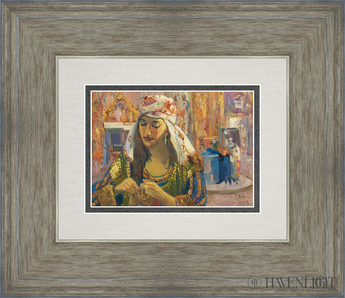 Gold Threads Open Edition Print / 7 X 5 Gray 14 3/4 12 Art